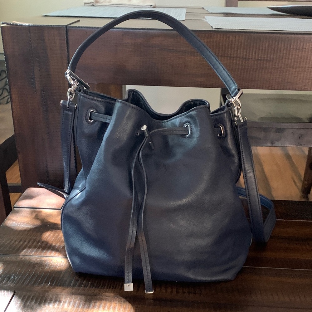 Tory Burch Navy Blue bucket bag